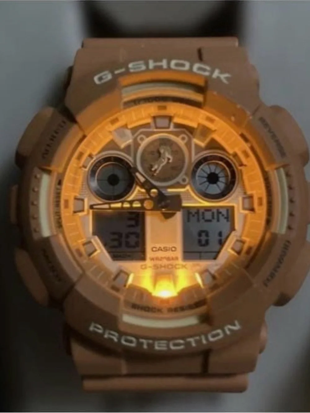 Limited Edition Casio G-SHOCK GA-100SHB-5AJR “Shiba-Inu” Series From Japan (Tan)